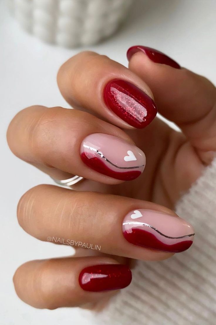 Trendy Wine Red Nails