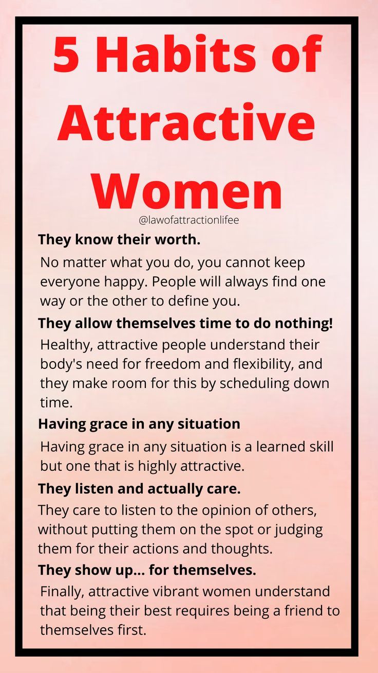 Habits of Attractive Women