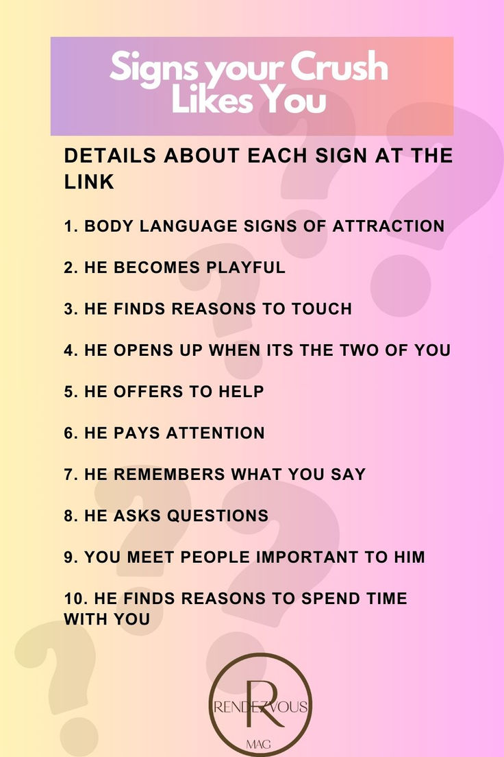 Signs Your Crush Likes You