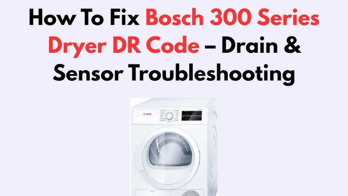 Bosch Dryer Not Starting