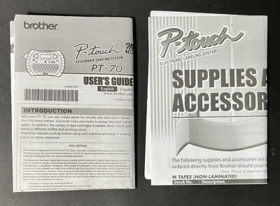 Brother Label Maker Instructions Pt 70