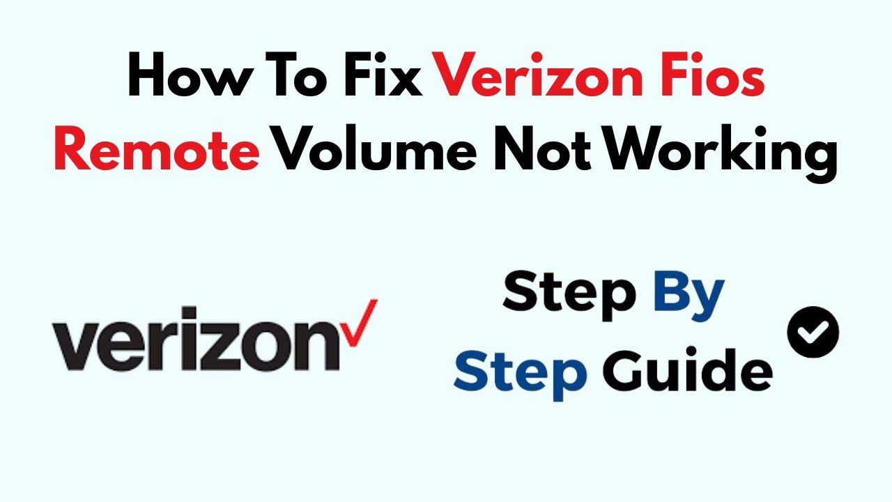 Fios Volume Not Working