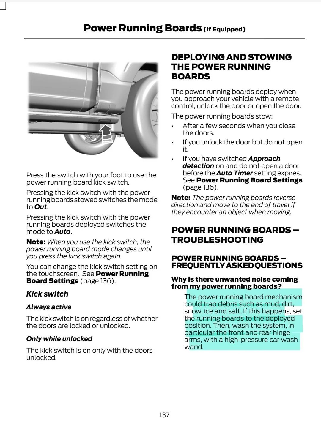 Ford F150 Automatic Running Boards Problems
