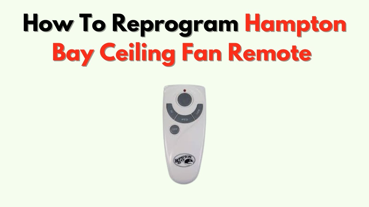Hampton Bay Remote Control Not Working