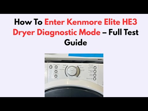 Kenmore Elite Dryer Not Working