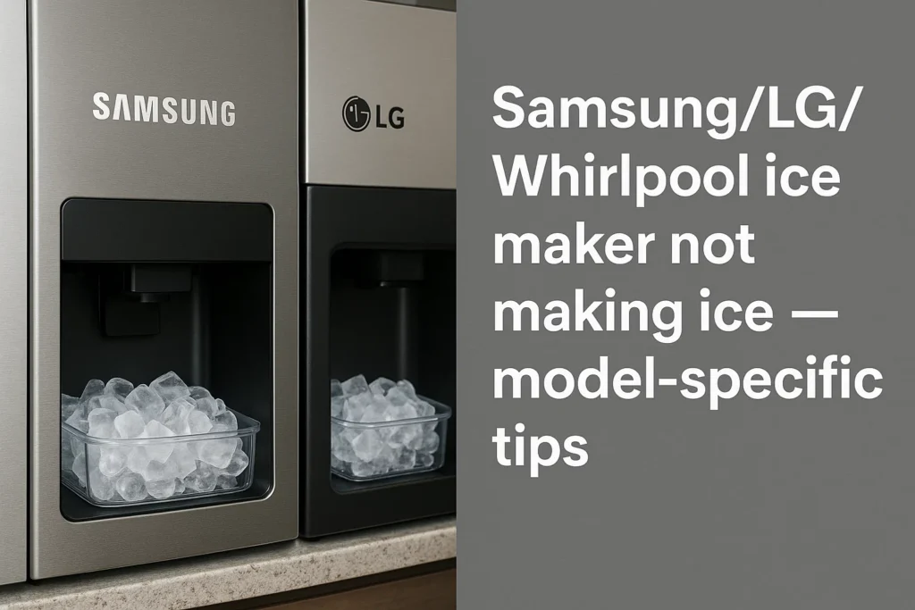 Lg Refrigerator Not Making Ice