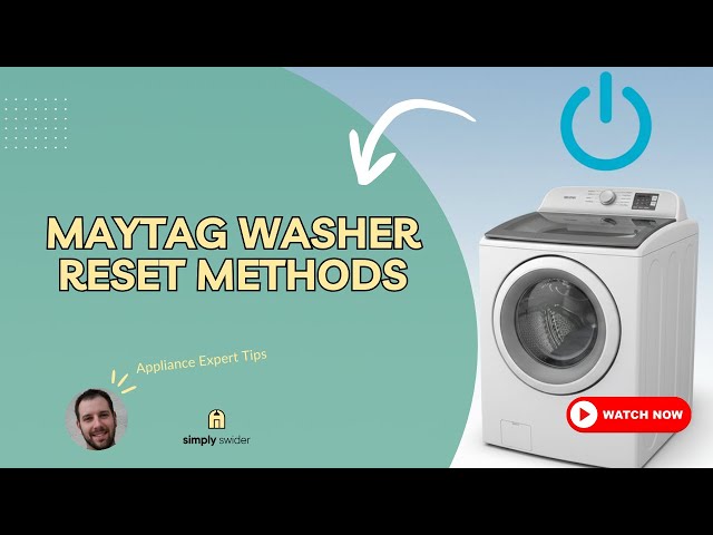 Maytag Bravos Washer Reset