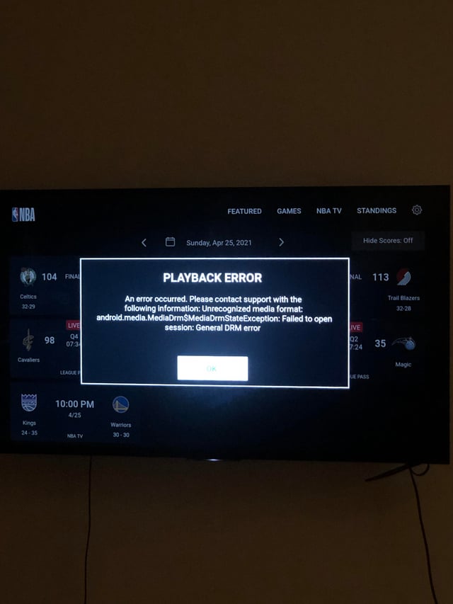 Nba League Pass Problems