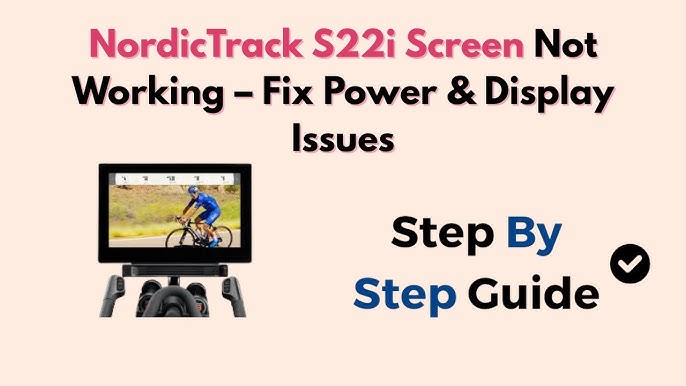 Nordictrack Bike Display Not Working