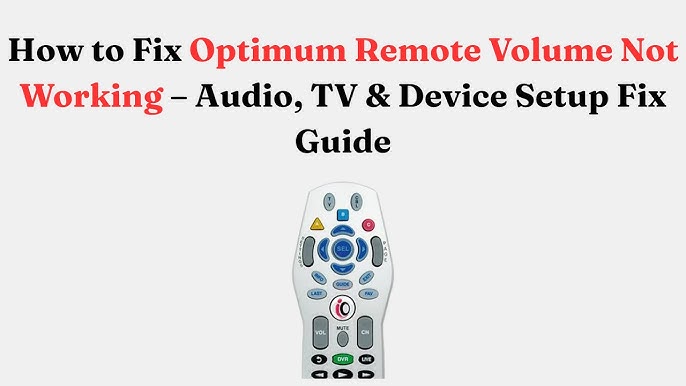 Optimum Remote Volume Not Working
