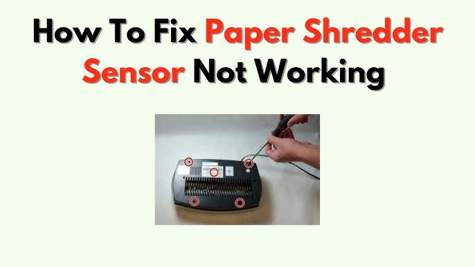 Paper Shredder That Is Not Working