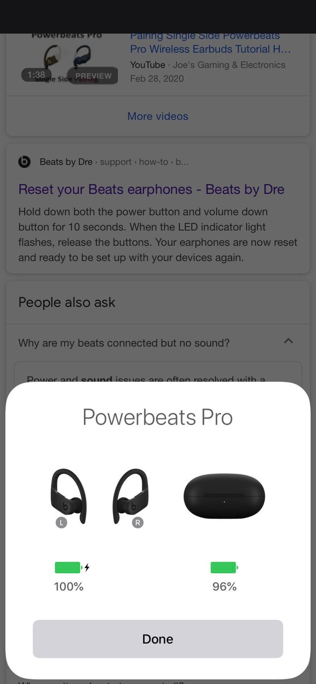 Powerbeats Pro One Side Not Working