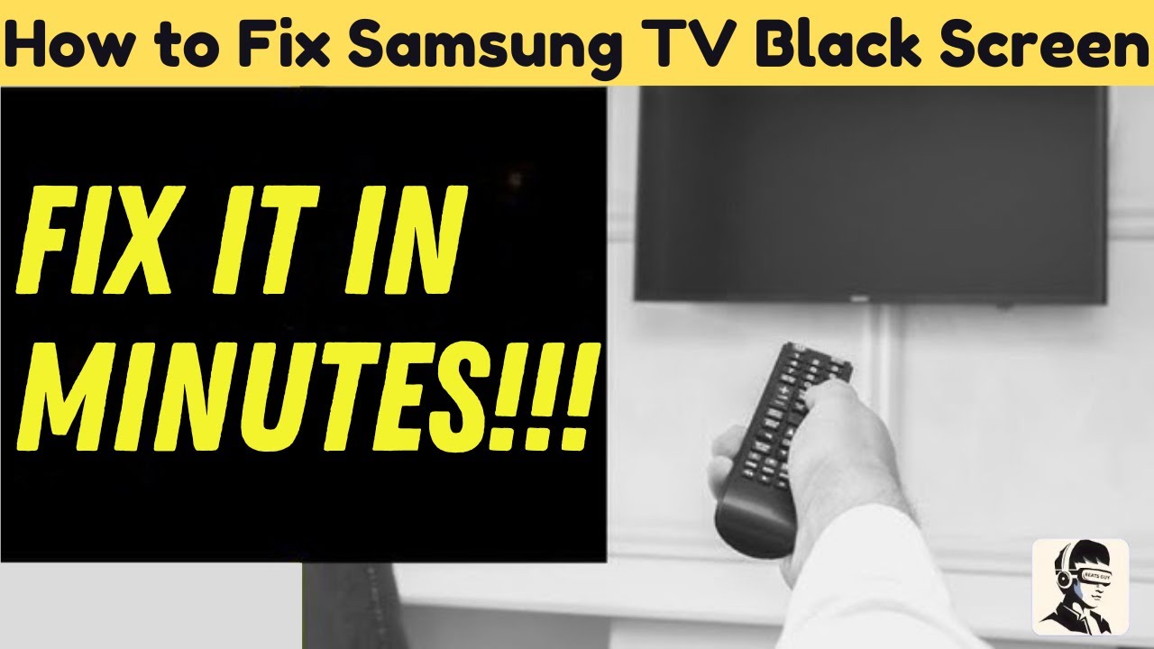 Samsung Tv Turns On But Screen Is Black