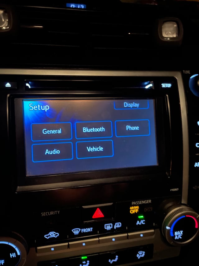 Toyota Camry Touch Screen Not Working