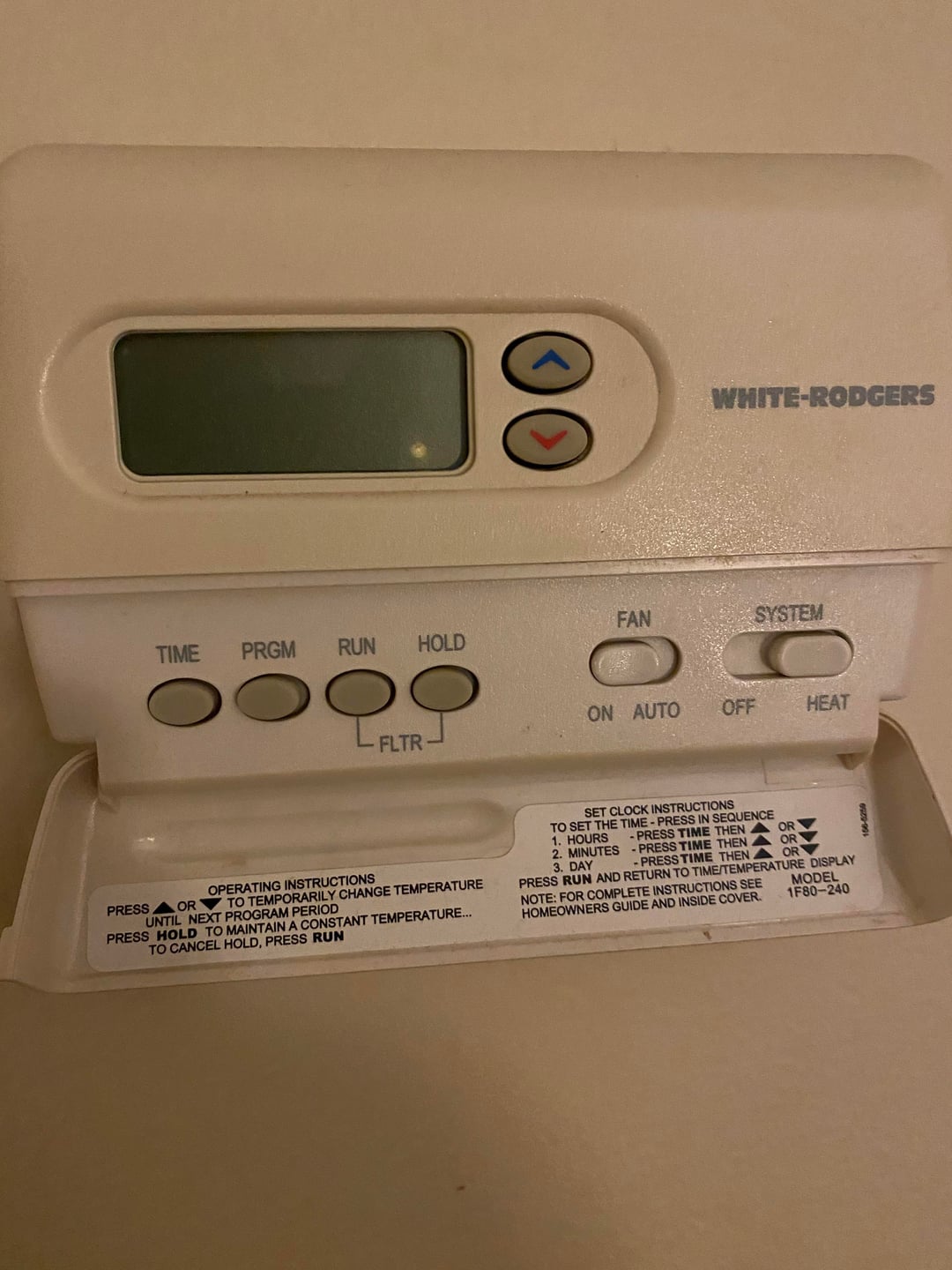 White And Rodgers Thermostat Not Working