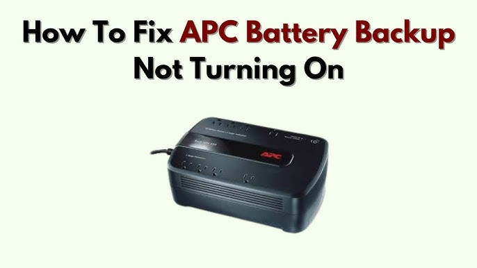 Why Apc Battery Backup Not Charging