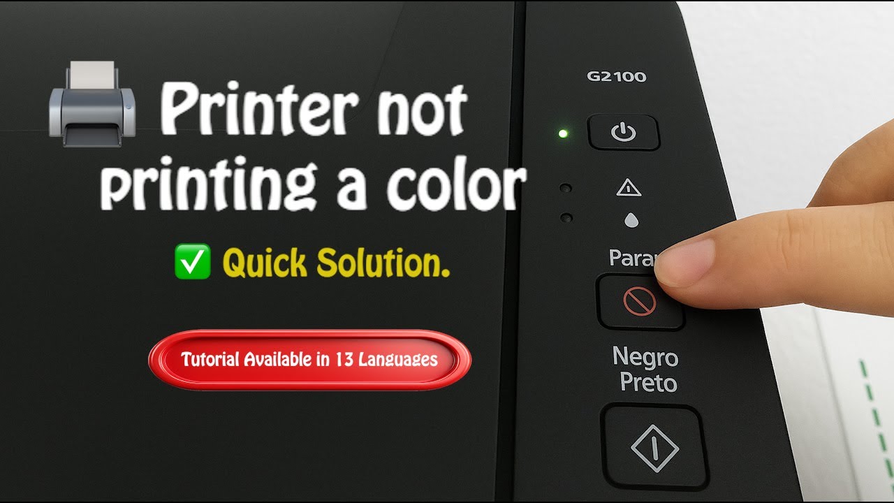 Why Printer Not Printing In Color