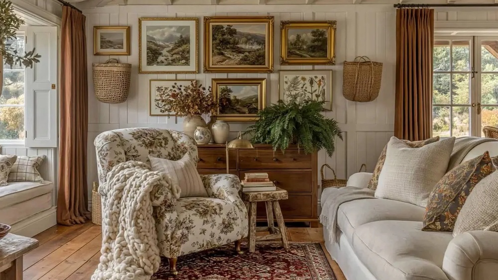 The Real Design Rules Behind Cozy Cottagecore Living Rooms